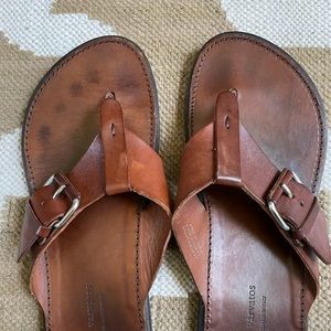 John Varvatos men's handmade leather sandals